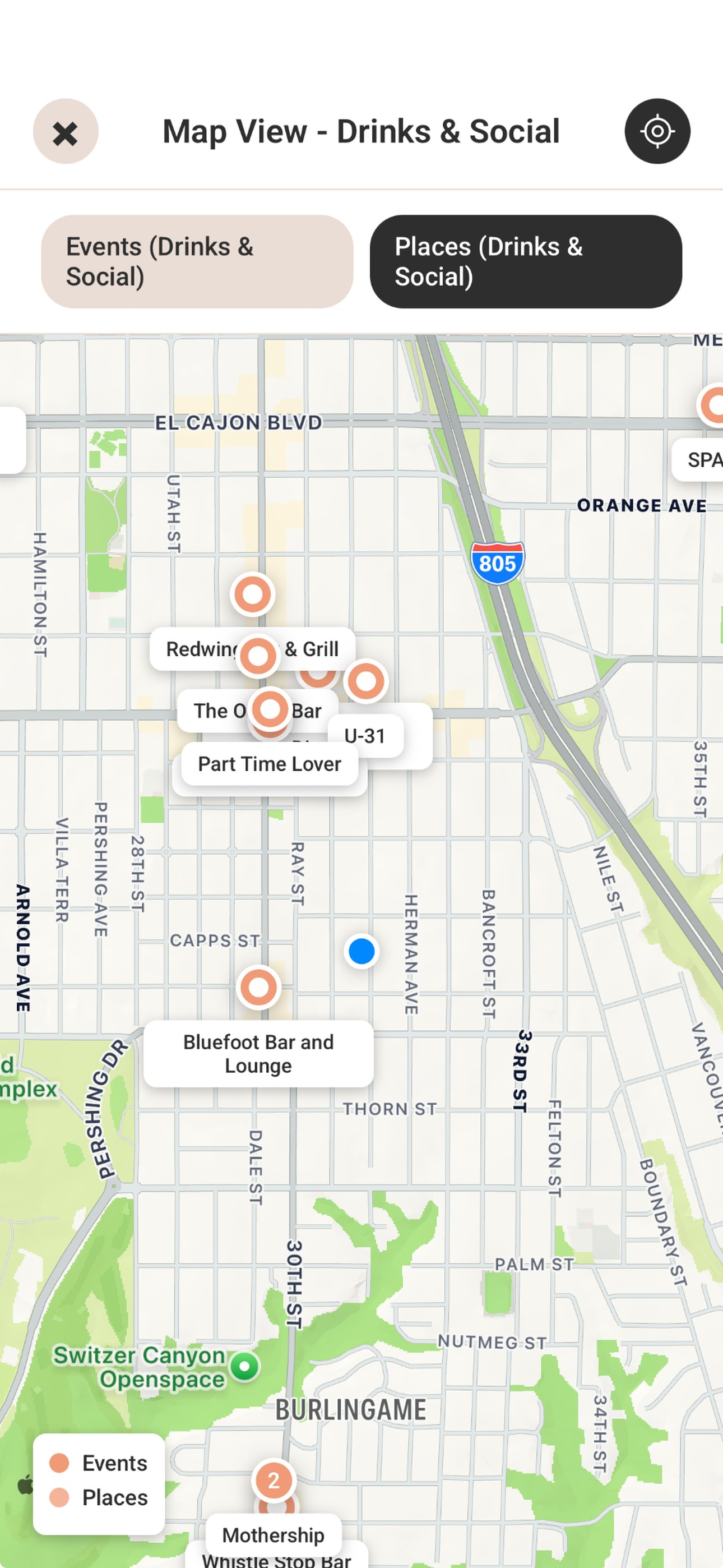 Explore nearby places