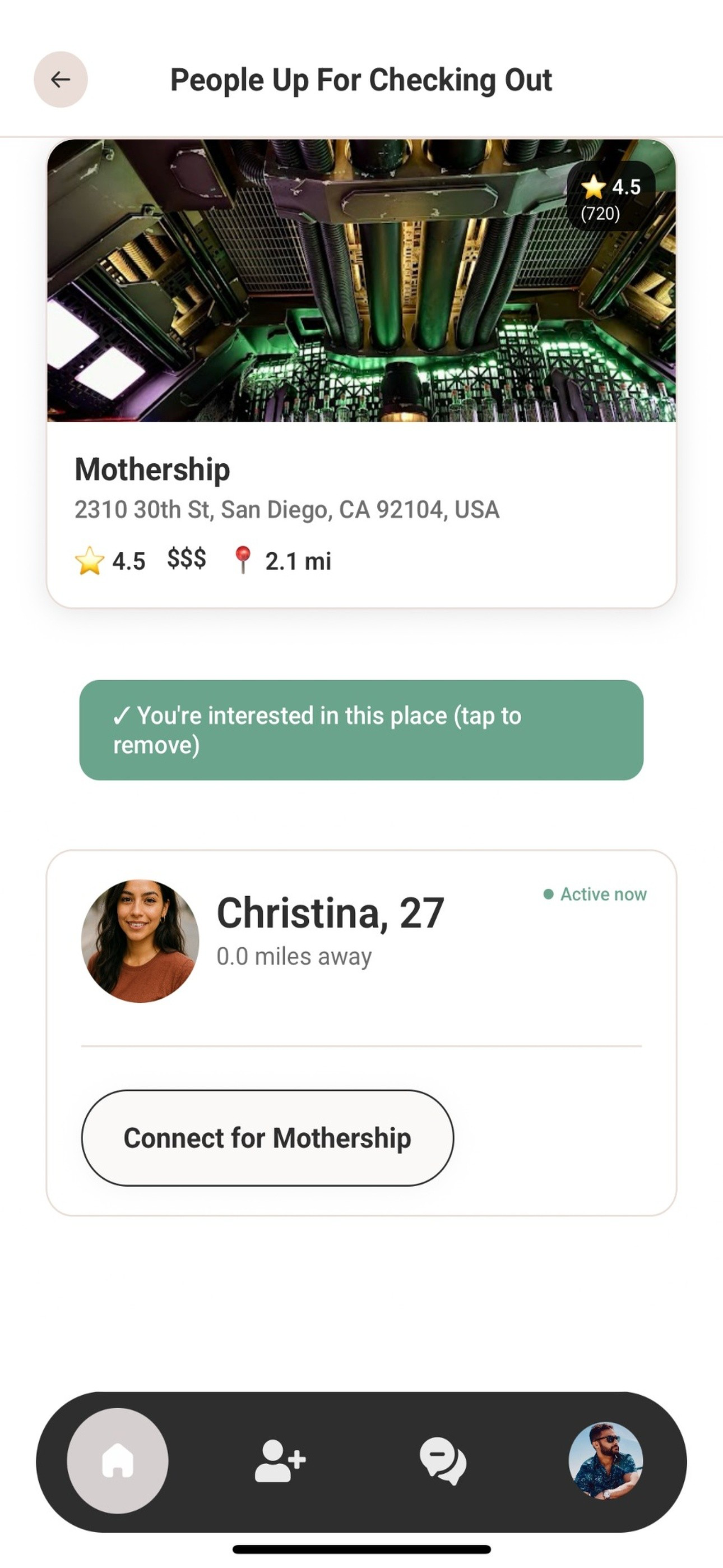 Show interest and connect